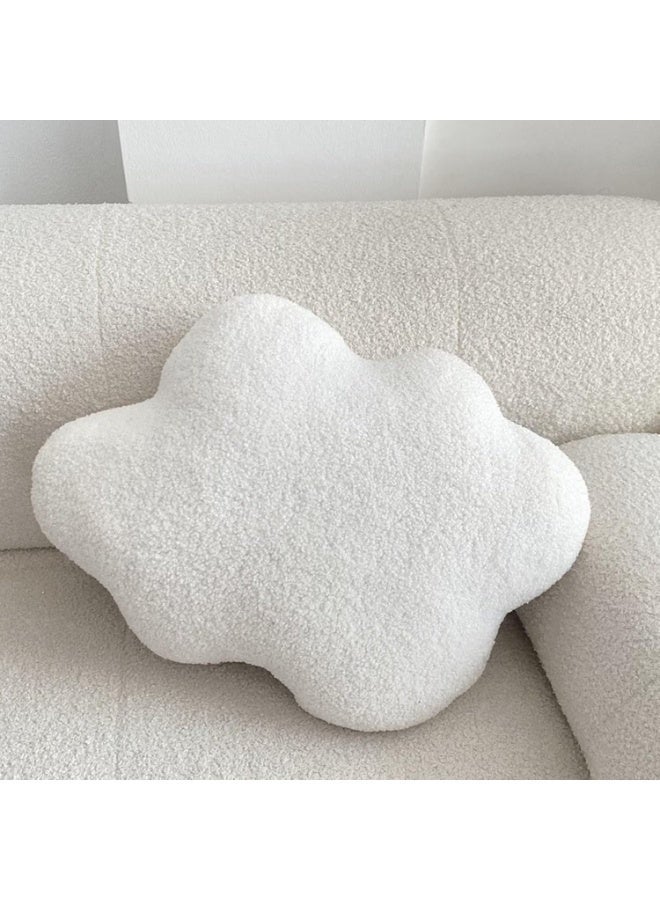 White Clouds Shaped Throw Pillows Cute Soft Waist Rest Cushion Home Decorative Throw Pillow Used to Add Comfort and Style for Home Sofa Bedroom Gift - Image 1